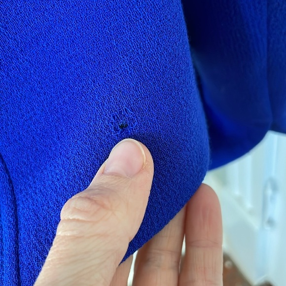 Nina McLemore Jacket Royal Blue Pearl Buttons Career Blazer Size 8 - Picture 4 of 6